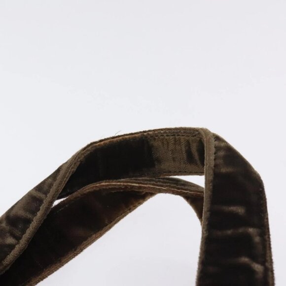 PRADA Hand Bag Velor Brown - Picture 10 of 15